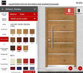 Jetzt Holz oder Holz Aluminium Haustüre online konfigurieren!